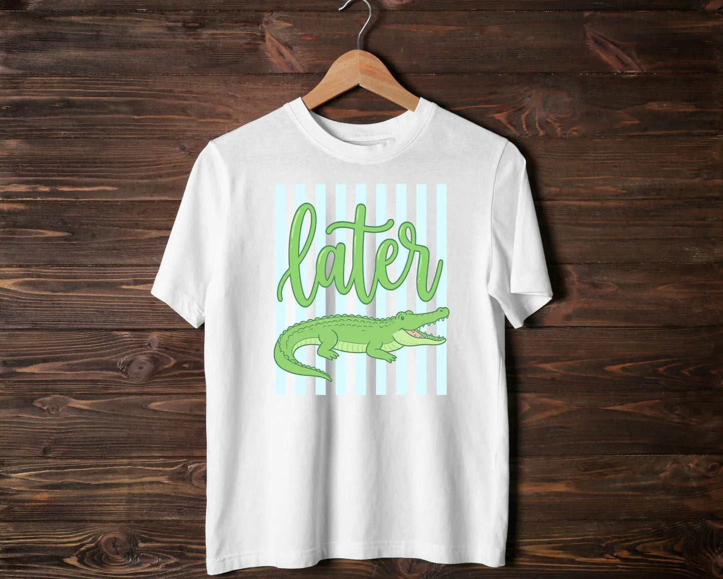 Everyday Later Gator SVG PNG,Girly Trendy Kid Svg Design,Summer Bay Coastal Vector Svg Png,Women Pink Preppy Prep Print,Trending Stripes